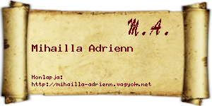 Mihailla Adrienn névjegykártya